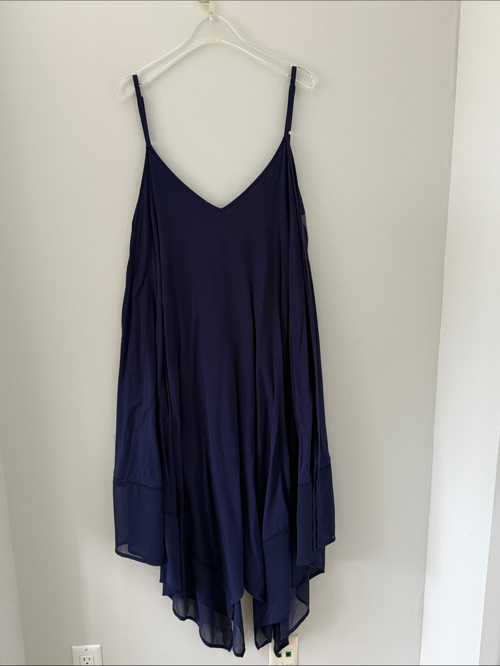Tommy Bahama Navy and Teal Layered Dress